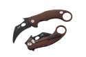 Nóż składany LionSteel L.E.One Karambit Earth Brown Aluminium, Chemical Black MagnaCut by Emerson Design (LE1 A EB)