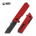 Nóż składany Kubey Avenger Outdoor Red G10, Dark Stonewashed D2 (KU104D)