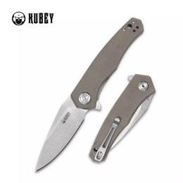 Nóż składany Kubey Cadmus Tan G10, Satin D2 by Max (KU055C)