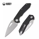 Nóż składany Kubey Coeus Black G10, Bead Blasted D2