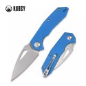 Nóż składany Kubey Coeus Blue G10, Bead Blasted D2 (KU122B)