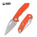 Nóż składany Kubey Coeus Orange G10, Bead Blasted D2 (KU122D)