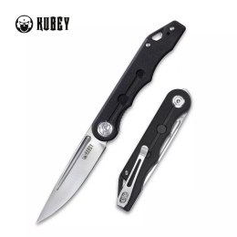 Nóż Kubey Knife Mizo, Black G10, Satin 14C28N by Tiguass (KU2101A)