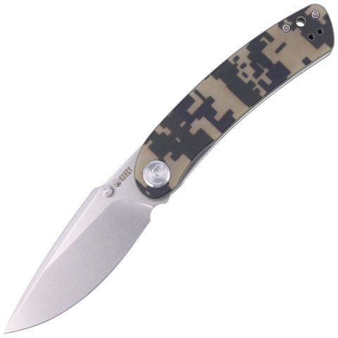 Nóż składany Kubey Knife Momentum, Camo G10, Bead Blasted D2 by Sherif Manganas (KU344D)