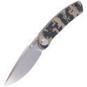 Nóż składany Kubey Knife Momentum, Camo G10, Bead Blasted D2 by Sherif Manganas (KU344D)