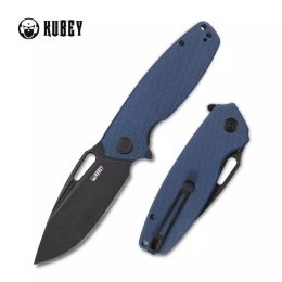 Nóż składany Kubey Tityus Blue G10, Dark Stonewashed D2 (KU322F)