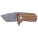 Nóż Kubey Knife Campe, Striped Beige G10, Sandblast D2 (KU203F)