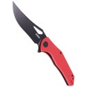 Nóż składany Kubey Phemius Red G10, Dark Stonewashed D2 (KU149C)