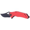 Nóż składany Kubey Phemius Red G10, Dark Stonewashed D2 (KU149C)