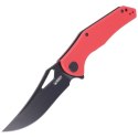 Nóż składany Kubey Phemius Red G10, Dark Stonewashed D2 (KU149C)