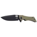 Nóż składany Kubey Raven Green G10, Dark Stonewashed AUS-10 by Jelly Jerry (KB245I)