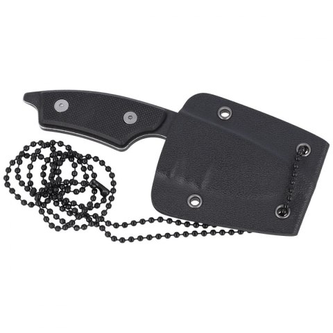 Nóż na szyję Herbertz CJH Neck Knife Black G10, Black Stonewashed 420 (10000345)