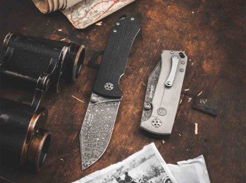 Nóż Boker Manufaktur Solingen Tiger-Damascus z ostrzem mozaikowym