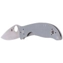 Nóż składany Spyderco Alcyone G-10 Grey, CTS BD1N Plain (C222GPGY)