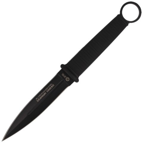 Nóż K25 Tactical Botero Dagger Black Rubber, Titanium Coated (31892)