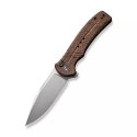 Nóż składany CIVIVI Cogent Brown Micarta, Silver Bead Blasted 14C28N (C20038D-6)