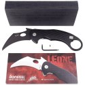 Nóż składany LionSteel L.E.One Karambit Black Aluminium, Chemical Black MagnaCut by Emerson Design (LE1 A BB)