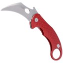 Nóż składany LionSteel L.E.One Karambit Red Aluminium, Stonewashed MagnaCut by Emerson Design (LE1 A RS)