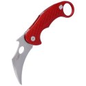 Nóż składany LionSteel L.E.One Karambit Red Aluminium, Stonewashed MagnaCut by Emerson Design (LE1 A RS)