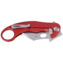 Nóż składany LionSteel L.E.One Karambit Red Aluminium, Stonewashed MagnaCut by Emerson Design (LE1 A RS)