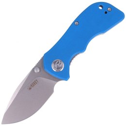Nóż składany Kubey Karaji Blue G10, Satin D2 (KU180G)