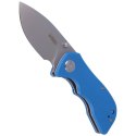 Nóż składany Kubey Karaji Blue G10, Satin D2 (KU180G)