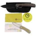 Nóż składany CIVIVI Voltaic Stainless / Green Micarta, Black Stonewashed 14C28N (C20060-3)