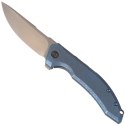 Nóż składany WE Knife Quixotic Blue Titanium, Silver Bead Blasted CPM 20CV (WE21016-3)