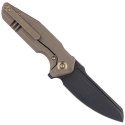 Nóż składany WE Knife StarHawk Bronze Titanium, Black Stonewashed CPM 20CV (WE21017-2)