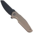 Nóż składany WE Knife StarHawk Bronze Titanium, Black Stonewashed CPM 20CV (WE21017-2)