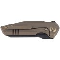 Nóż składany WE Knife StarHawk Bronze Titanium, Black Stonewashed CPM 20CV (WE21017-2)