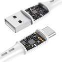 Kabel USB do USB-C VFAN Racing X05, 3A, 3m (biały)