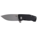 Nóż składany LionSteel Myto Black Aluminium, Stone Washed M390 by Molletta (MT01A BS)