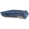 Nóż składany WE Knife StarHawk Blue Titanium, Silver Bead Blasted CPM 20CV (WE21017-4)