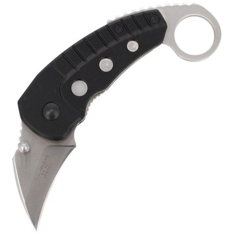 Nóż składany karambit Herbertz Solingen Black Aluminium, Satin (575310)