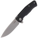 Nóż składany LionSteel Myto Black Aluminium, Stone Washed M390 by Molletta (MT01A BS)