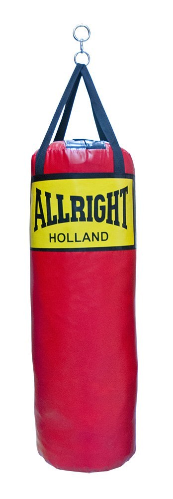 Worek bokserski Allright 70x30cm wypełniony | czerwony