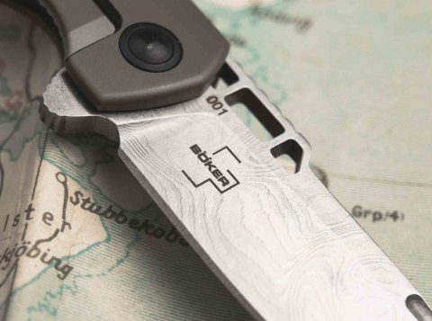 Boker Plus ME 109 Damast - Nóż składany z damastu, 18 cm