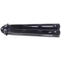 Nóż motylek Martinez Albainox Balisong Black Steel, Black Blade (02141)