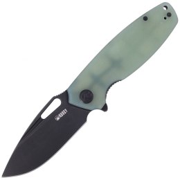 Nóż składany Kubey Tityus Jade G10, Dark Stonewashed D2 (KU322E)