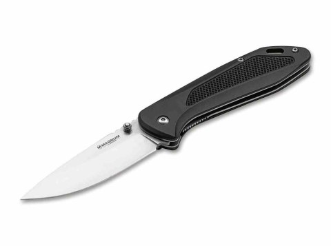 Nóż składany Magnum Advance Checkering Black 20 cm, stal 440C, aluminium