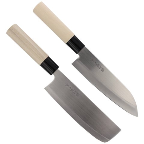 Herbartz zestaw japońskich noży kuchennych Santoku, Nakiri (392500)