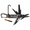 Multitool Gerber Stakeout Graphite, Krzesiwo, Piła, Nóż 56 mm