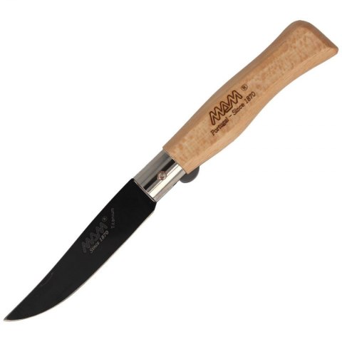 Nóż składany MAM Black Titanium, Beech Wood 90mm (2109)