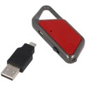 Latarka ASP Sapphire USB LED Aluminium Red - 53653