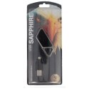 Latarka ASP Sapphire USB LED Glass Black - 53600