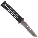 Nóż motylek K25 Balisong Rescue Black Aluminium, Titanium Coated (36215)