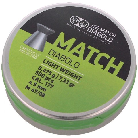 Śrut JSB Green Match Light Weight 4.51mm 0.475g (000006-500)