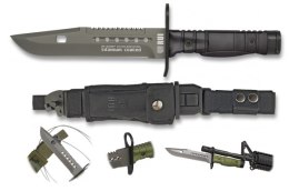 Nóż K25 Bayonet Black Rubbered Aluminium, Titanium Coated (32067)