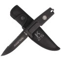 Nóż K25 Tactical Black Rubber, Black Titanium Coated (31910)